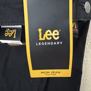 Lee Women's Black Mom Jeans High Rise